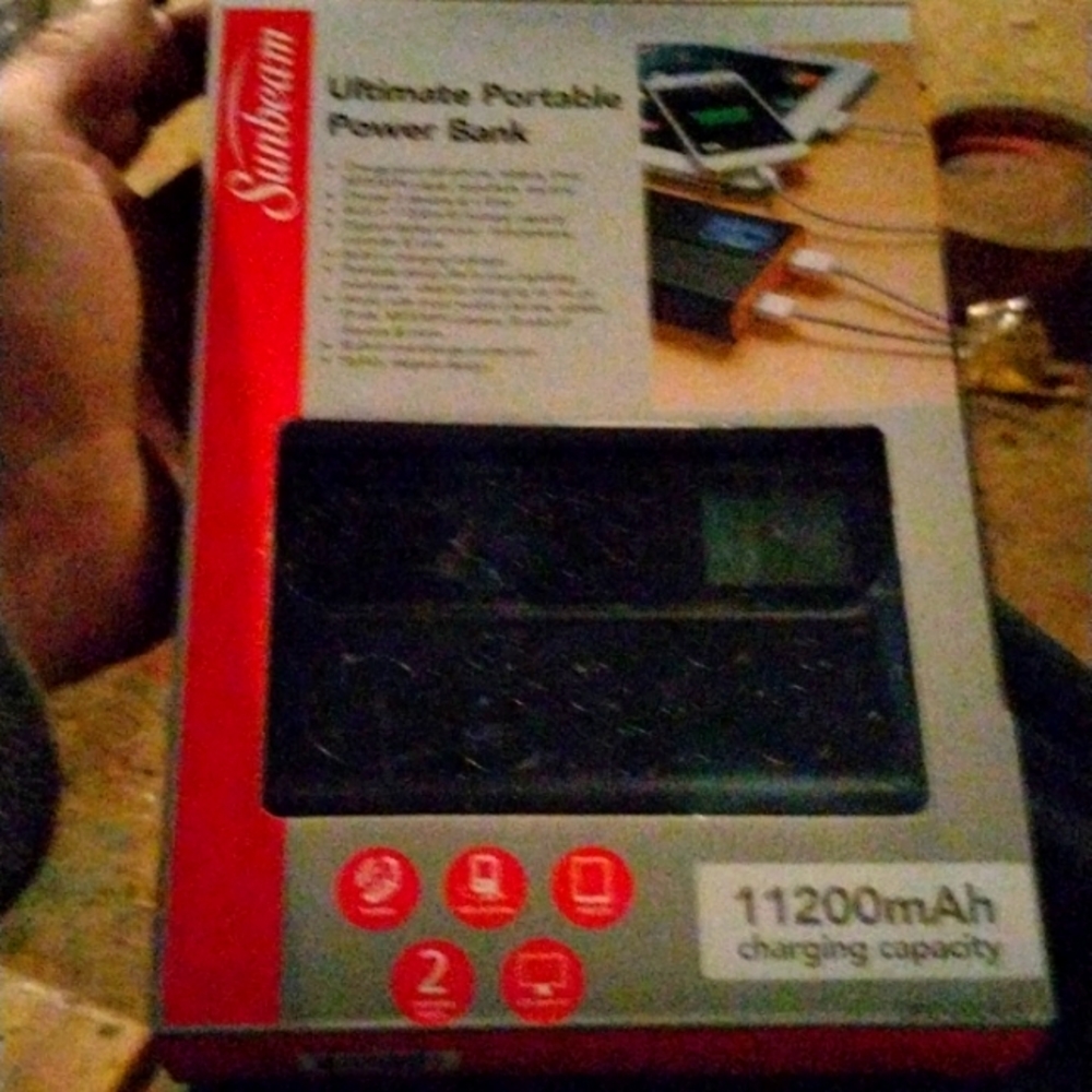Sunbeam ultimate portable power bank 11200mAh
